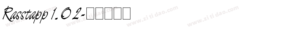 Rasstapp 1.0 2字体转换